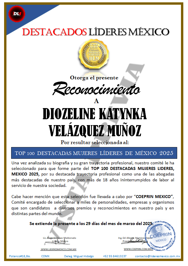 Este documento se entregará en original el día del evento