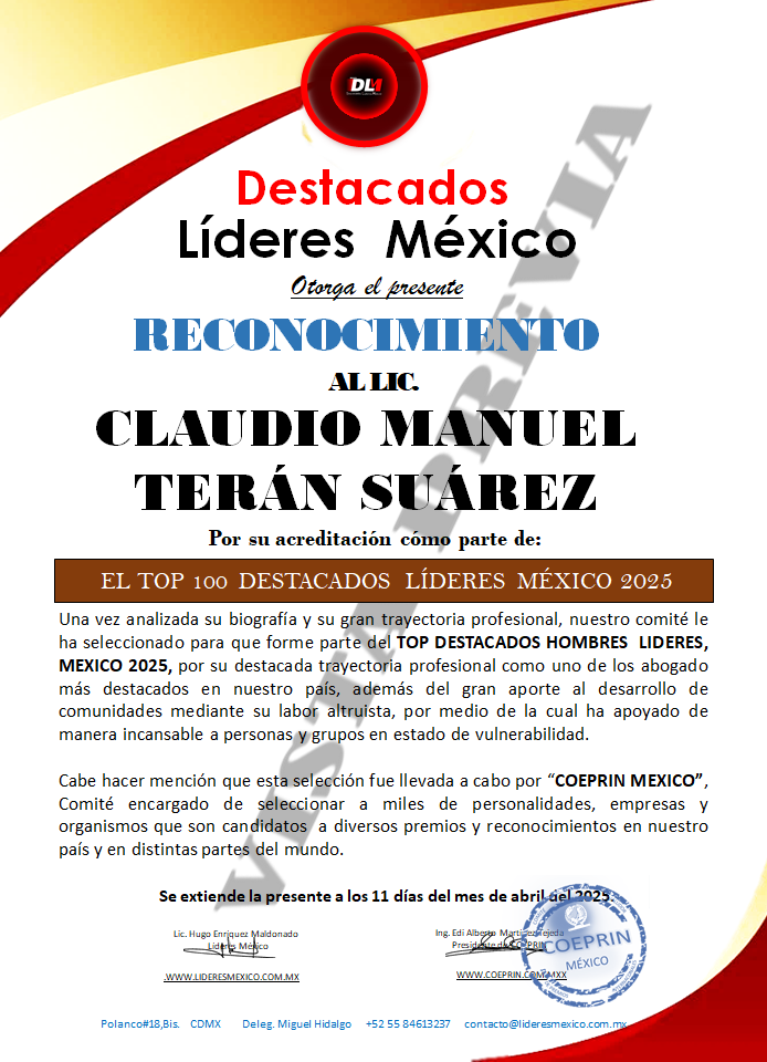 Este documento se entregará en original el día del evento