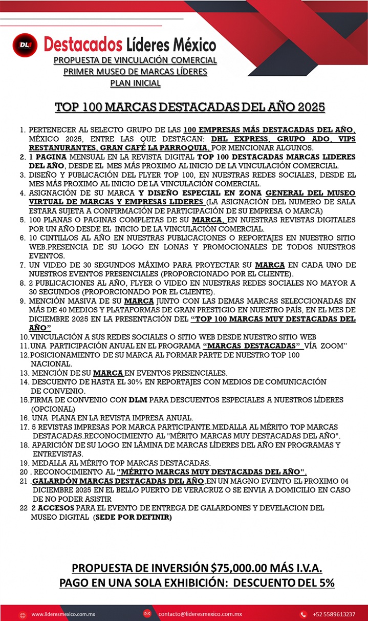 Este monto de inversión también se puede cubrir en 2 pagos, monto inicial del 50% y el resto hasta 30 días 