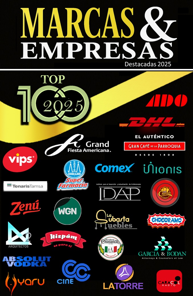 Algunas de las marcas ya seleccionadas como: Farmacias Guadalajara, Comex, Grupo ADO, DHL Express, entre muchas más
