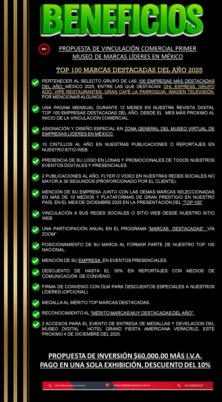 Este monto de inversión también se puede cubrir en 2 pagos, monto inicial del 50% y el resto hasta 30 días 