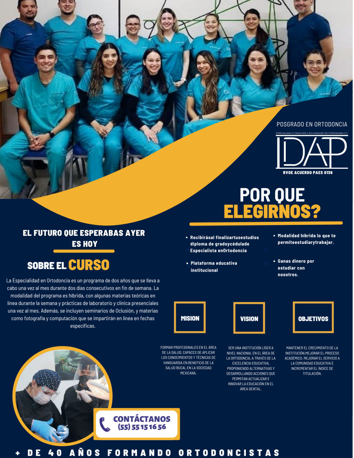 IDAP: Da clic en la imagen y conoce a los expertos en formación odontológica.