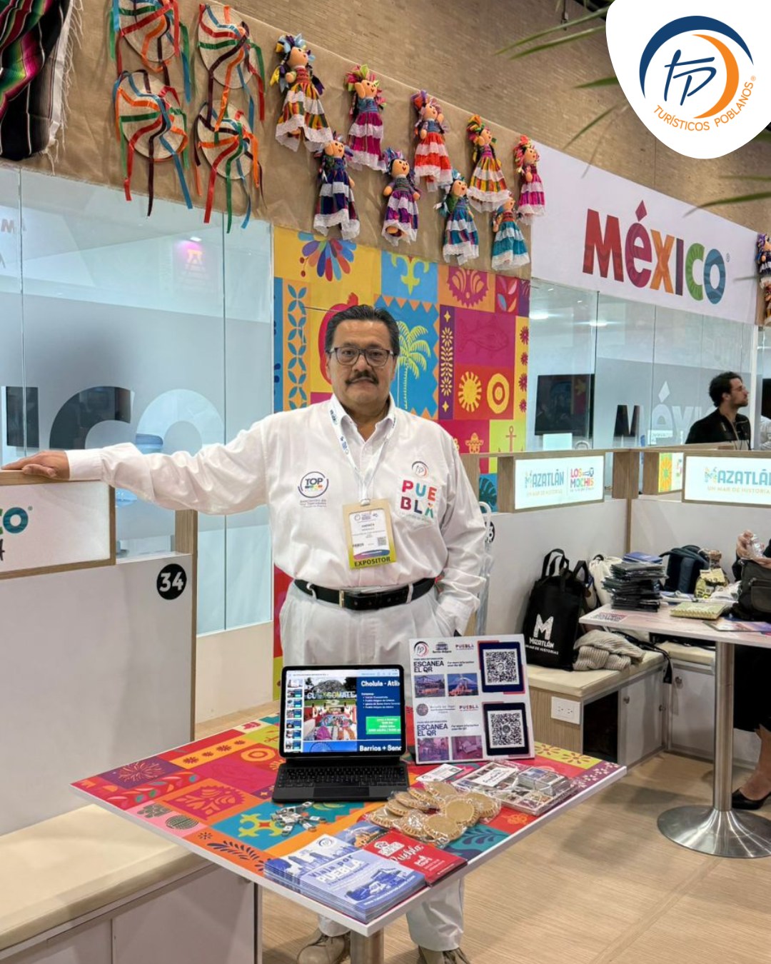 Turísticos Poblanos, Barrios Antiguos y Hotel Marqués del Ángel ya estamos en ANATO 2026 en Bogotá, Colombia.